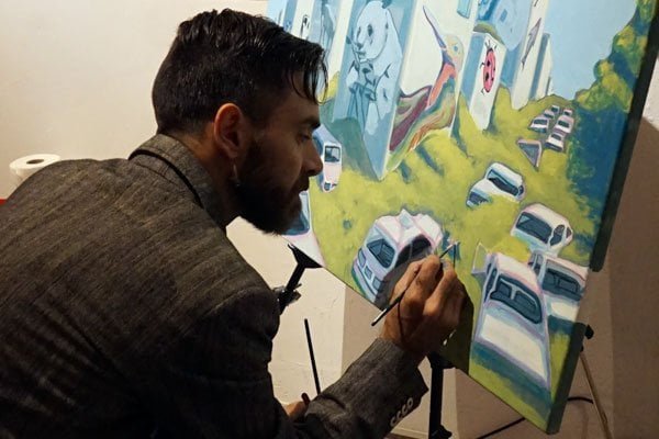 live painting in barcelona