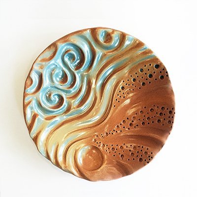 decorative plate fine art ceramics