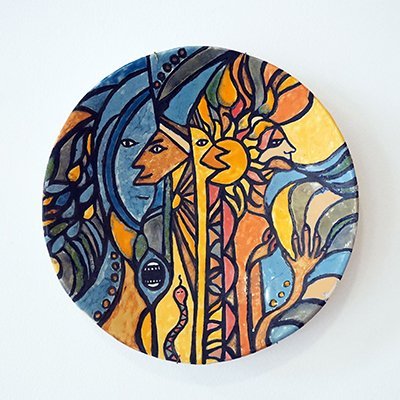 painted decorative plate