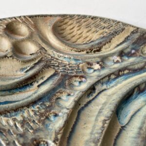 close up ceramic art plate