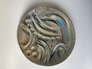 natures wake ceramic plate
