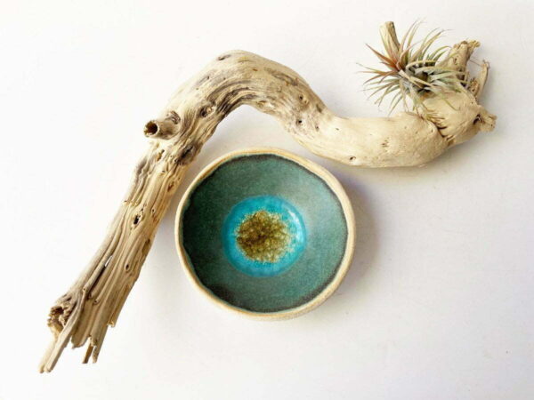 ceramic and glass bowl