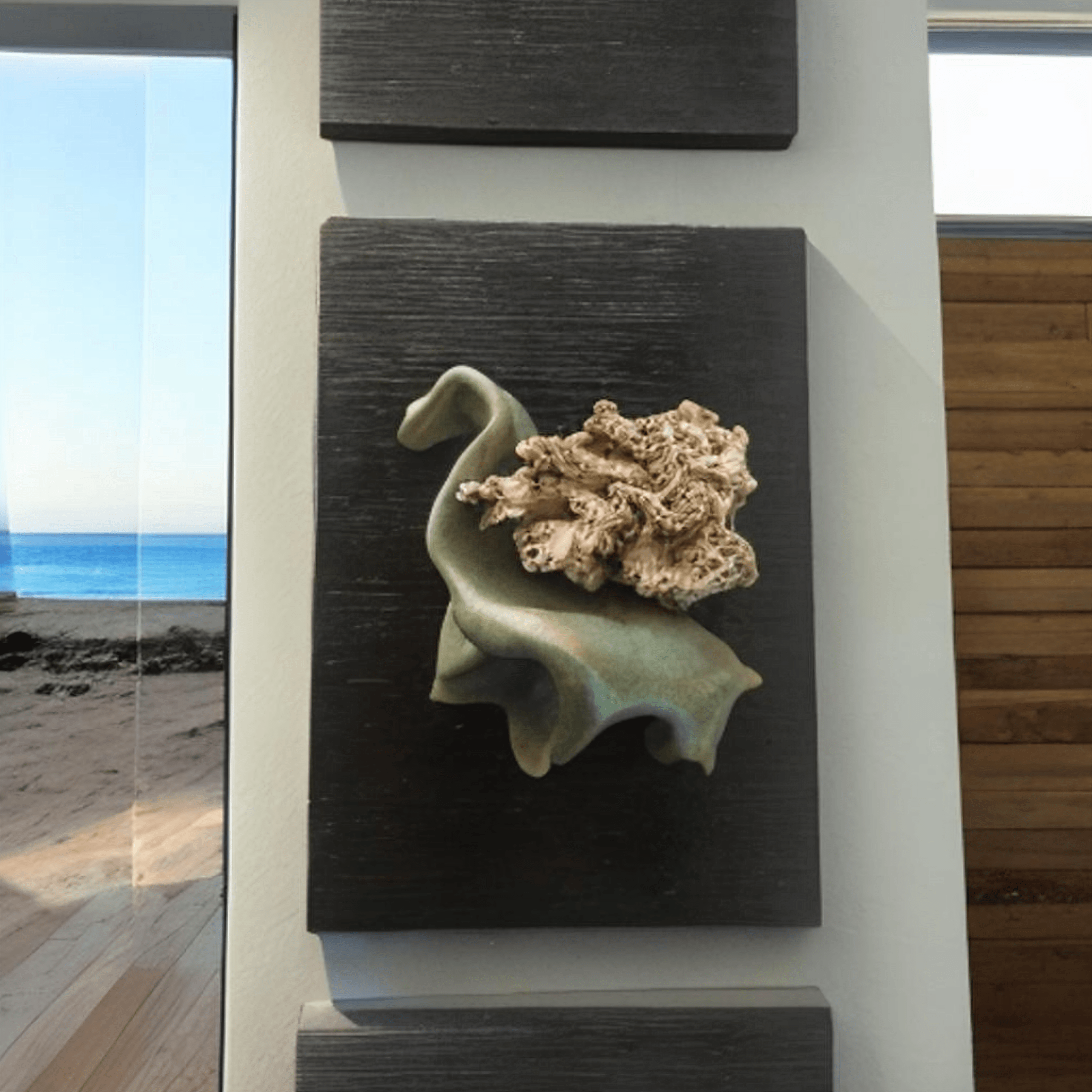 contemporary art for beach house