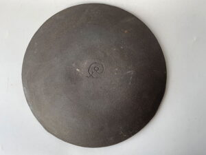 back ceramic art plate