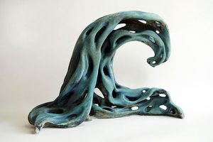ceramics gallery wave sculpture