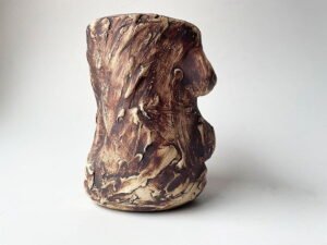 woman ceramic vase