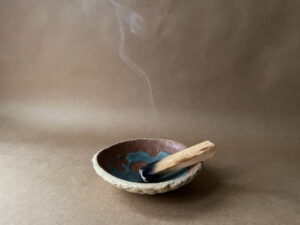 smudge bowl, ceramic incense burner