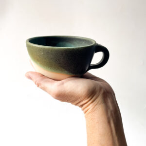 handmade ceramic latte mug