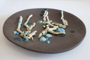 resilience fine art ceramic plate
