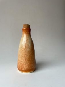 ceramic bottles with a cork lid