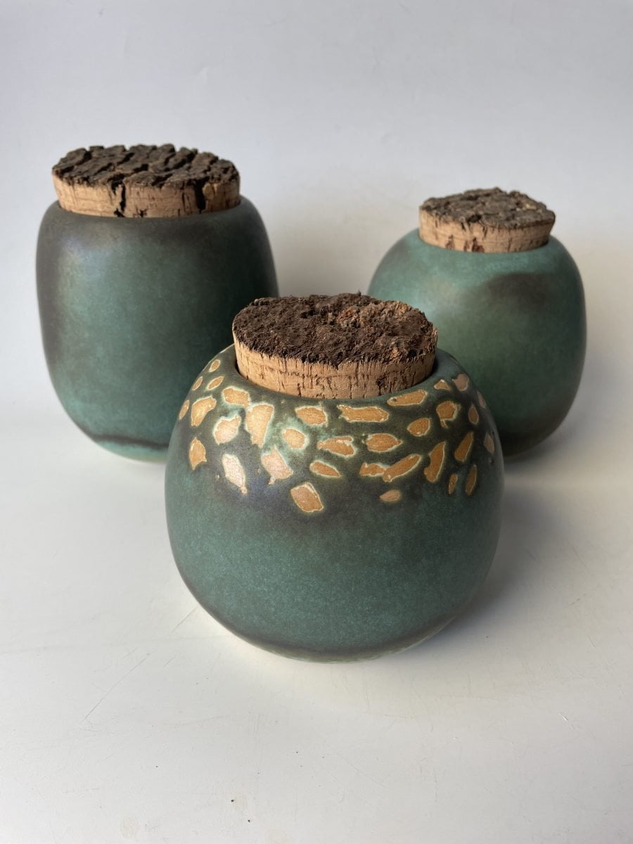 handmade ceramic jars
