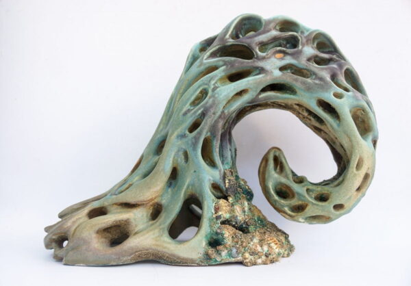 ceramic wave sculpture