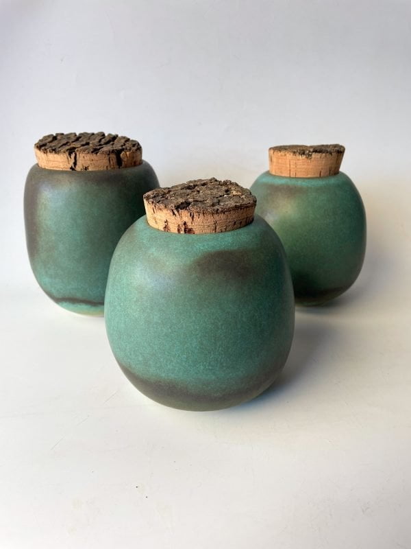 ceramic bottles and jars