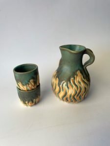 handmade ceramic sake set