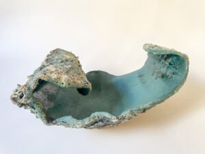 ocean wave ceramic sculpture