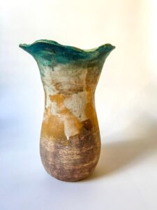 nature inspired ceramic vase