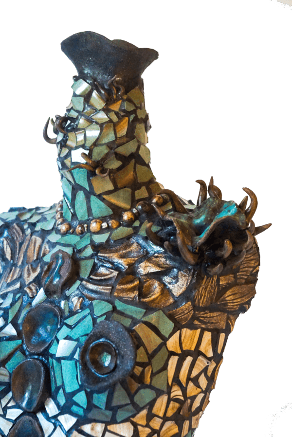 mosaic woman sculpture amelia johannsen
