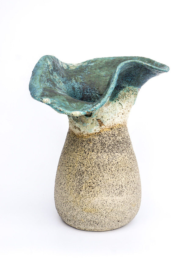 ocean wave ceramic vase