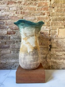 rustic earthy ceramic vase