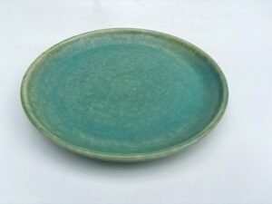 turquoise ceramic plate