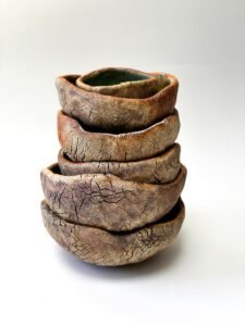 rustic handmade ceramic bowls