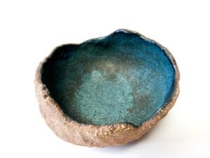 blue texture bowl