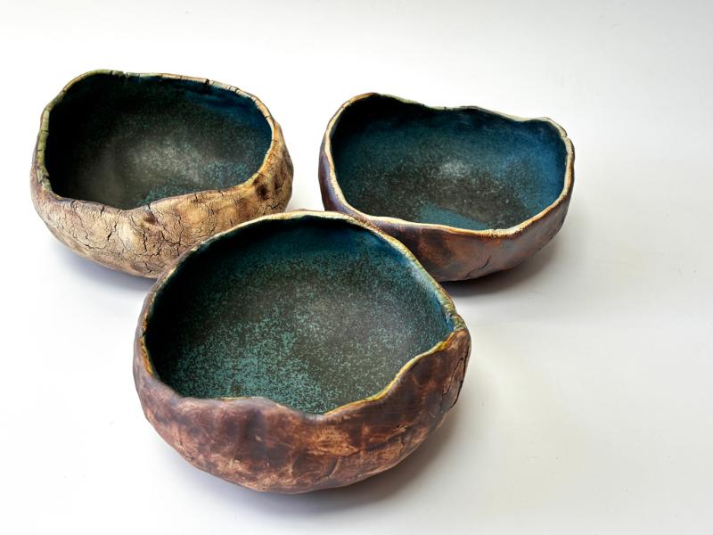 rustic handmade bowls