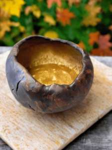 rustic autumn snack bowl