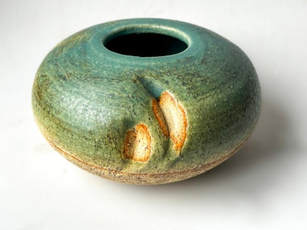 Turquoise Mirage Ikebana Bowl