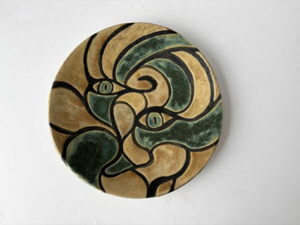 painted ceramic plate