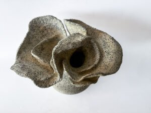 organic vase by amelia johannsen. top view