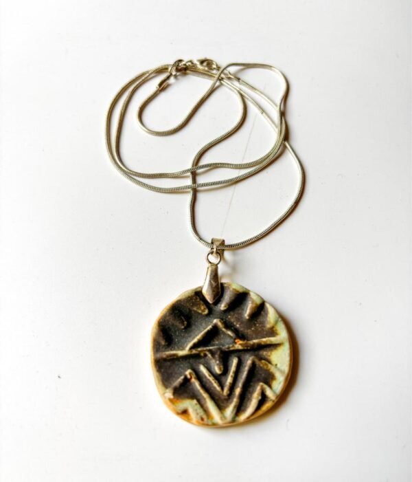 Tribal Ceramic Pendant Necklace