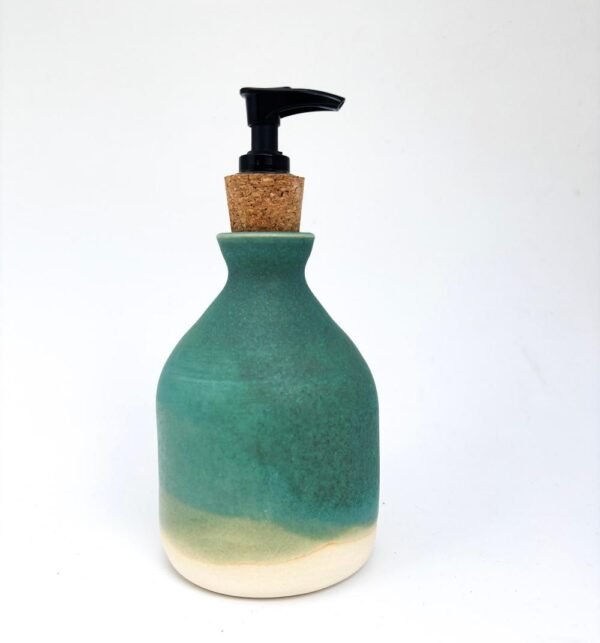 stoneware soap dispenser