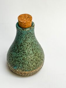 speckled ceramic bottle