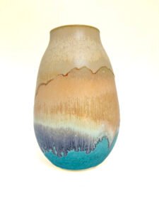 Layered Earth Stoneware Vase